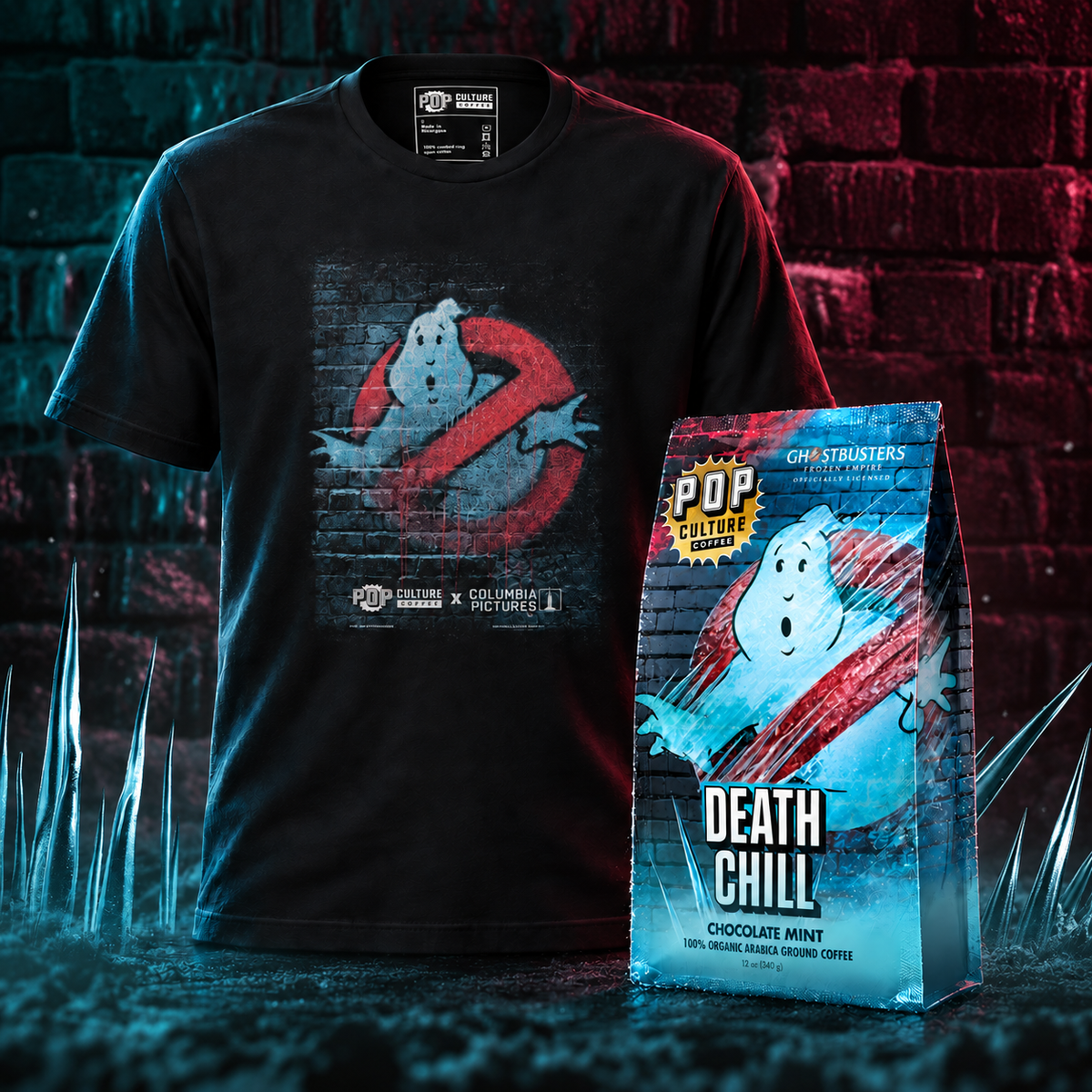 Ghostbusters | Death Chill Firehouse 84 Coffee + T-Shirt Bundle