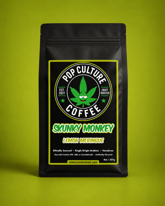 Skunky Monkey Lemon Meringue artificially flavored coffee bag